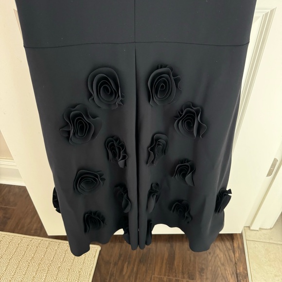 Greta Constantine Goro Off-the-Shoulder Empire Waist Gown Black & White | Size 6 - Picture 8 of 11